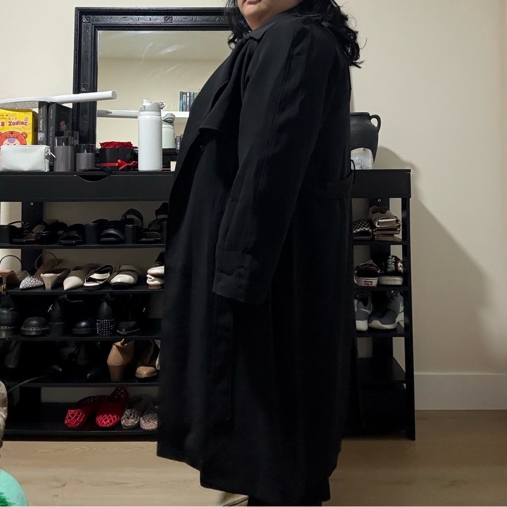 Nine West Black Trench Coat